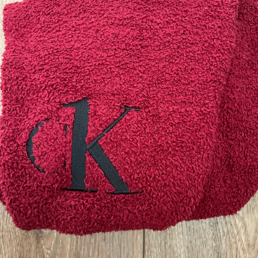 Calvin Klein Deep Red Cuffed Sweats